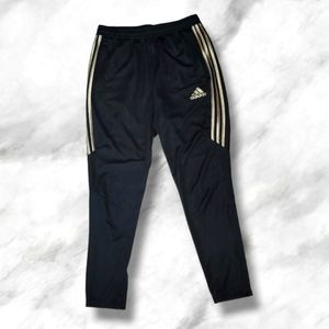 Adidas Track Pants black and gold